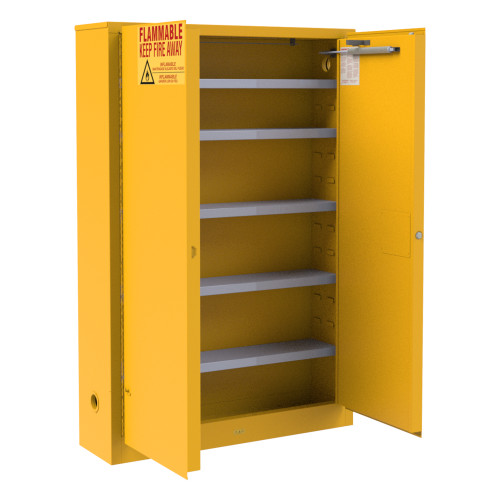 DURHAM Flammable Storage, 30 Gallon Paint and Ink Storage, Self Close