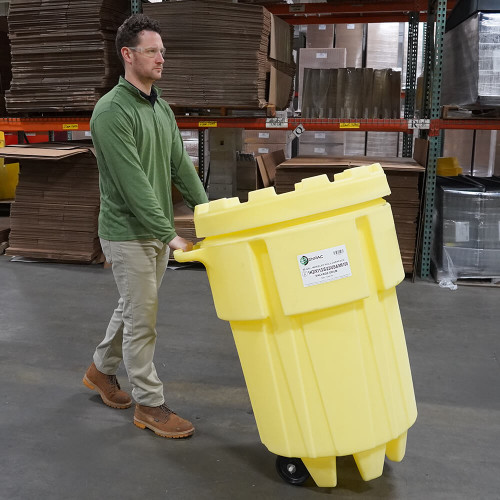 ENPAC 95-Gallon Wheeled Poly-Overpack® Salvage Drum | EnSafeCo