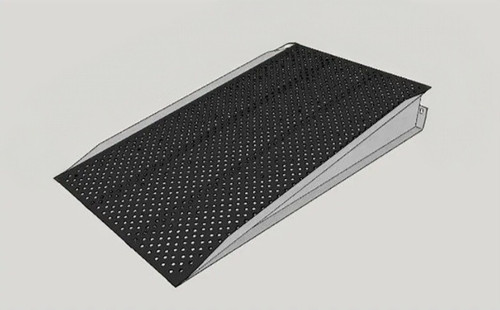 SECURALL Perforated Steel Cabinet Ramp w/ Slip Resistant Coating