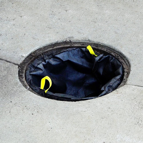 ENPAC Round, Bag Storm Sentinel® Catch Basin Insert, Adjustable, Black