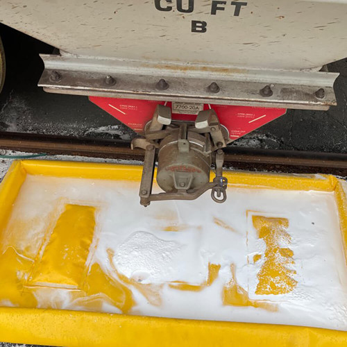 ENPAC Railcar Pellet Pal Berm with Resin Filter, Yellow