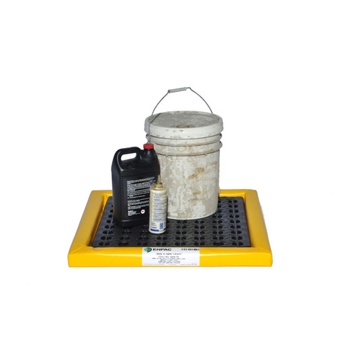 ENPAC Poly Spill Pads with Grates, Yellow