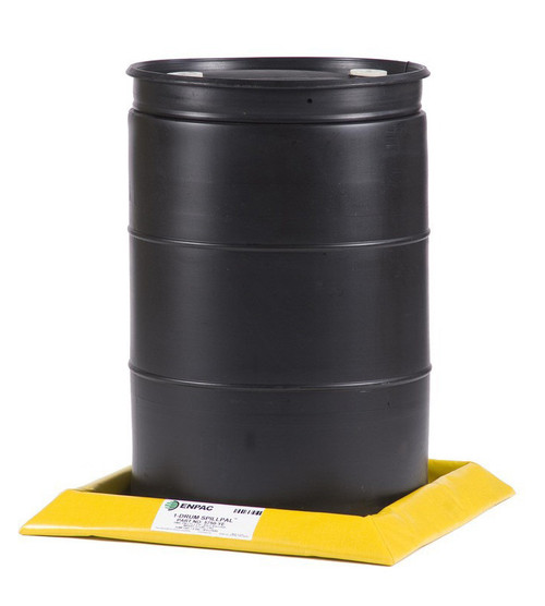 ENPAC Drum SpillPal Spill Pad and Deck, Yellow