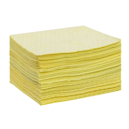 ENPAC Aggressive Bonded Absorbent Pads, Yellow