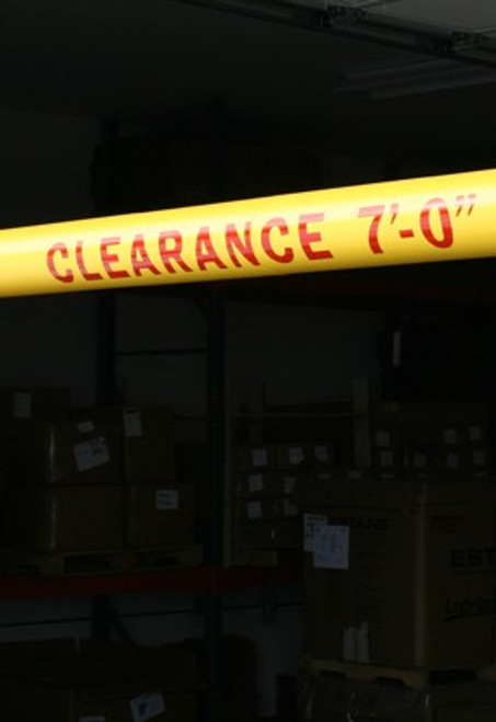 Innoplast Logo -  "CLEARANCE X' - XX"  Red Reflective or Black Non-Reflective Lettering