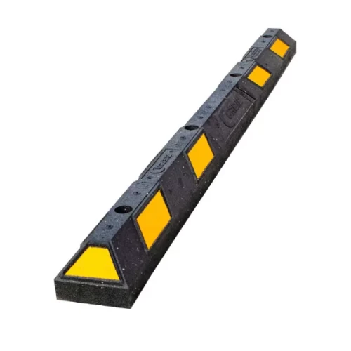 Innoplast 6′ Rubber Parking Block, Black/Yellow