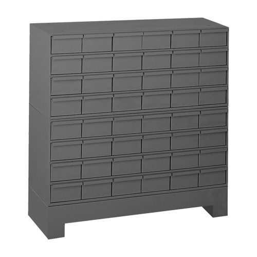 DURHAM 017-95, 48 drawer unit with base, gray
