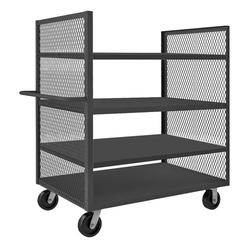 DURHAM 2SPT-EX3660-4-2K-95, 2 Sided Mesh Truck, 4 shelves