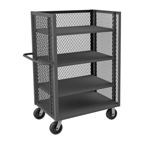 DURHAM 3ST-EX2436-3AS-95, 3 sided truck, 3 adjustable shelves