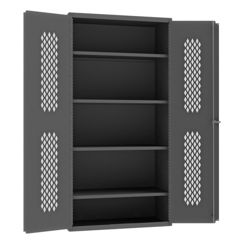 DURHAM EMDC-362472-4S-95, Cabinet, 24X36, 4 shelves, flush