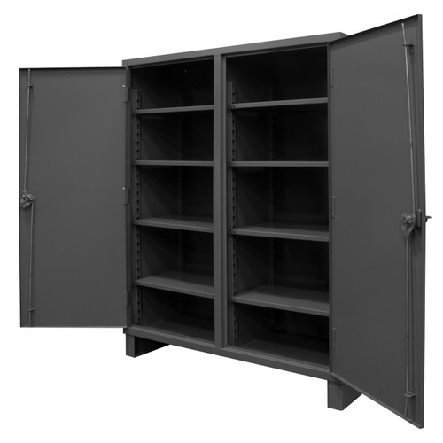 DURHAM HDDS244878-8S95, Double Shift Cabinet, 24X48, 8 shelves