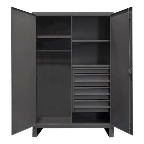 DURHAM HDWC243678-7M95, Cabinet, 24X36, 7 drawer, hanger bar