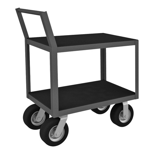 DURHAM LIC-1830-2-8SPN-95, Low Profile Instrument Cart, 2 shelves