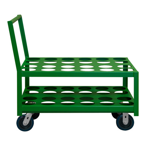 DURHAM MCC-2436-6PU-83T, Medical Cylinder Cart, perforated shelf