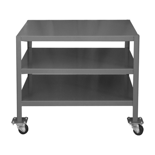 DURHAM MTM243630-2K395, Mobile Machine Table, 3 shelves