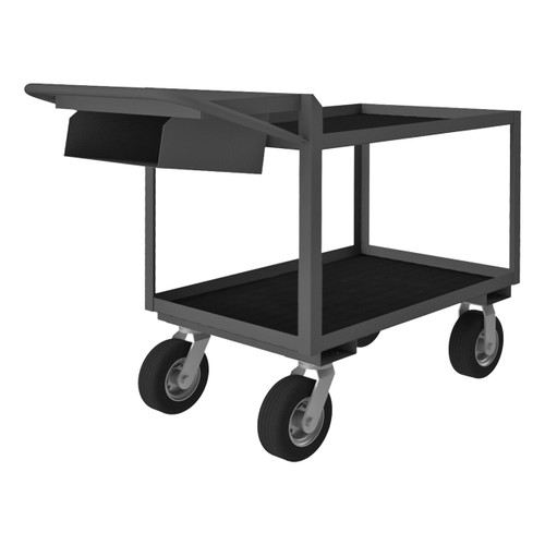 DURHAM OPCPFS-243638-2-RM-8PN-95, Order Picking Cart, non-slip surface