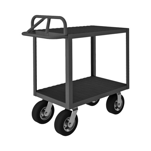 DURHAM RICE-2436-2-8SPN-95, Rolling instrument cart, 2 shelves