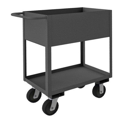 DURHAM RSC12-2436-2-3.6K-95, Stock cart, 2 shelves with high lips