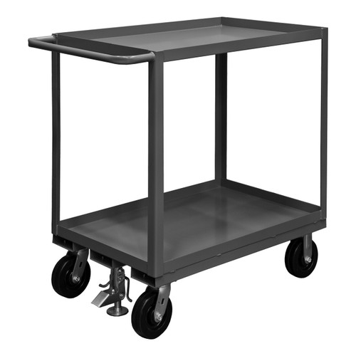 DURHAM RSC-2436-2-2.4K-ALU-FL-95, Stock cart, 2 shelf