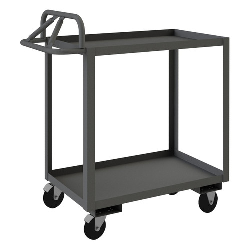 DURHAM RSCE-2448-2-5PO-95, Rolling Service Cart, ergonomic handle