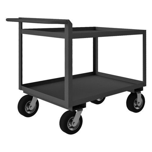 DURHAM RSCR-304838-95, Stock cart, 2 shelf, raised handle