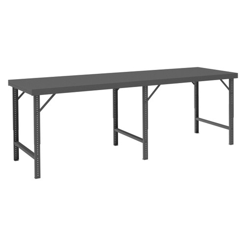 Durham Mfg WBF-4896-95 Adj. Work Table, Steel, 96 W, 48 D