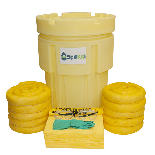 65 Gallon Overpack Salvage Drum HazMat Spill Kit by SpillKit.com