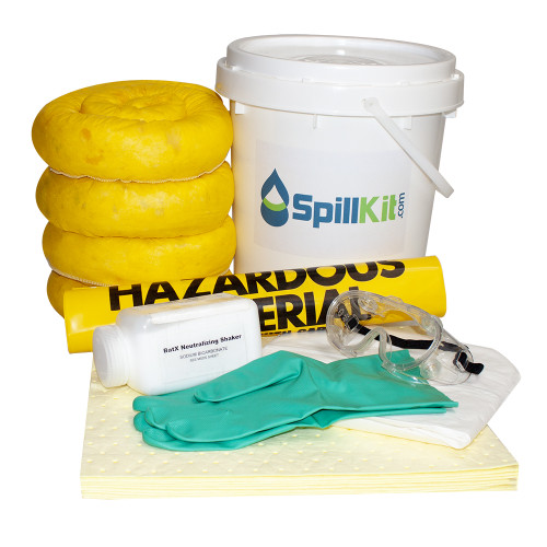 SPILLKIT Battery Acid Spill Kit - 5 Gallon Safety Pail by SpillKit.com
