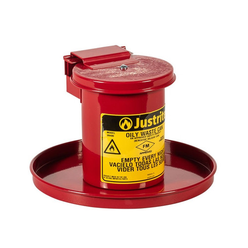 JUSTRITE CAN, SOLVENT BNCHTP, .45G, RED