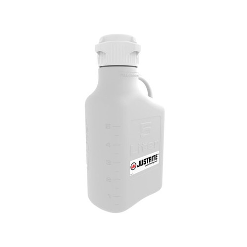 JUSTRITE 5 Liter HDPE Carboy, 83mm Cap - 12908