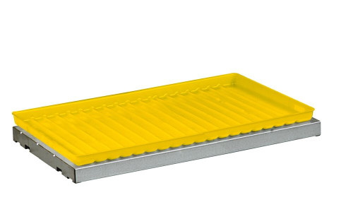 JUSTRITE POLY SHELF TRAY VERT DRUM