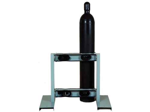 JUSTRITE Steel Gas Cylinder Stand, 4 Cylinder Capacity, Back-to-Back - 35296