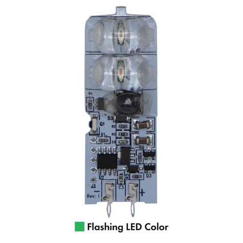 CHECKERS Flashing Green Rocket® II Super Bright LED Replacement Circuit Board - 05.WL.4LED.GF