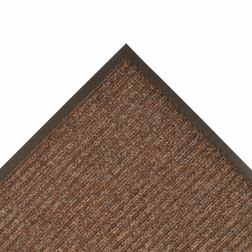 NOTRAX Low Profile Entry Rug Mat, Brush Step® 3X5 Brown- 109S0035BR