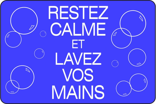 JUSTRITE MAT,194 FREN KEEP CALM 4X6