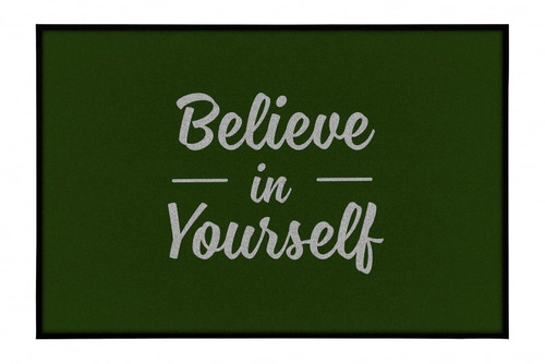 NOTRAX Believe in Yourself Doormat 3X5 Green - 195SBY35GN