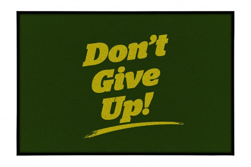 NOTRAX Don't Give Up Doormat 3X5 Green - 195SDU35GN