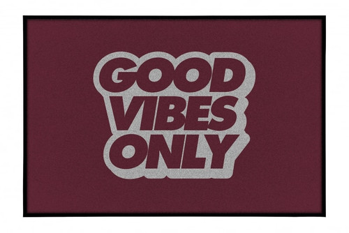 NOTRAX Good Vibes Only Doormat 4X6 Red - 195SGV46RD