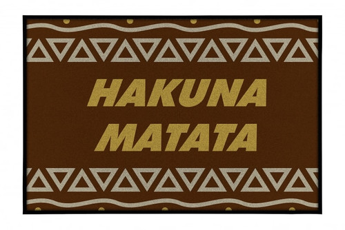 NOTRAX Hakuna Matata Doormat 4X6 Brown - 195SHM46BR