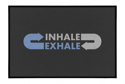 NOTRAX Inhale Exhale Doormat 4X6 Charcoal - 195SIE46CH