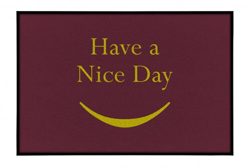 NOTRAX Have a Nice Day Doormat 4X6 Red - 195SND46RD