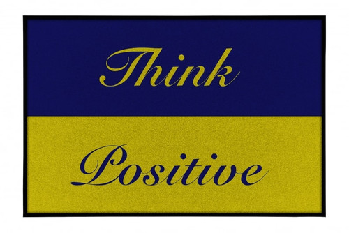 NOTRAX Think Positive Doormat 3X5 Blue - 195STP35BU