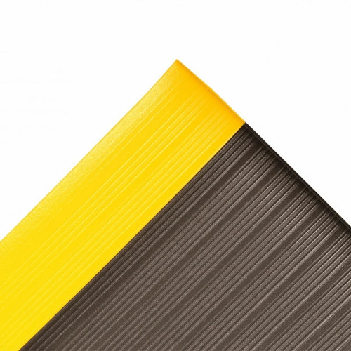 NOTRAX Anti-Fatigue Mats Airug® 3/8" x 4'x 60' Black/Yellow -410R0348BY