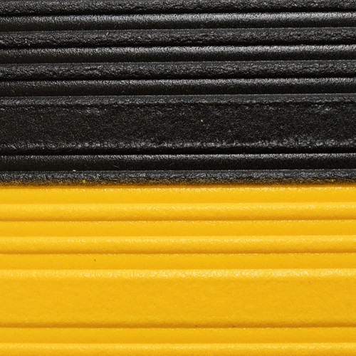 NOTRAX Anti-Fatigue Mats Airug® 3/8" x 6'x 60' Black/Yellow -410R0372BY