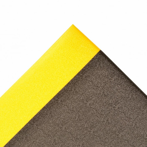 NOTRAX Anti-Fatigue Mat Sof-Tred™3/8" 6X60 Black/Yellow - 411R0372BY