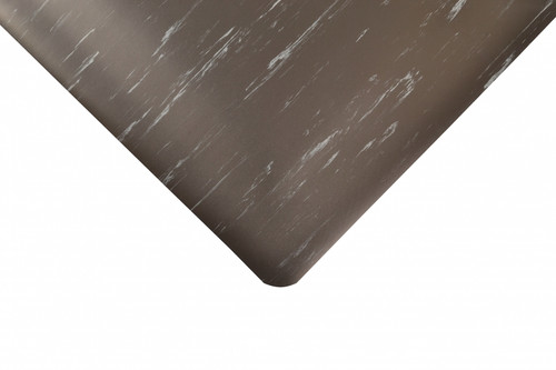 JUSTRITE MAT,511 MARBLE-TUFF 4' BLACK