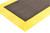 NOTRAX Solid Interlocking Rubber Mat Diamond Flex-Lok™ 30X36 Black/Yellow