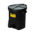 EAGLE 6 Gallon Plastic Oily Waste Can, Hands-Free, Self Close, Black - 933FLBLK