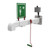 JUSTRITE Wall Mount, Freeze Protected Hughes Drench Shower, Galvanized Pipe, 240V - H2G-2H