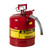 EAGLE 2.5 Gallon, 5/8" Metal Hose, Steel Safety Can for Flammables, Type II, Red - U226SX5
